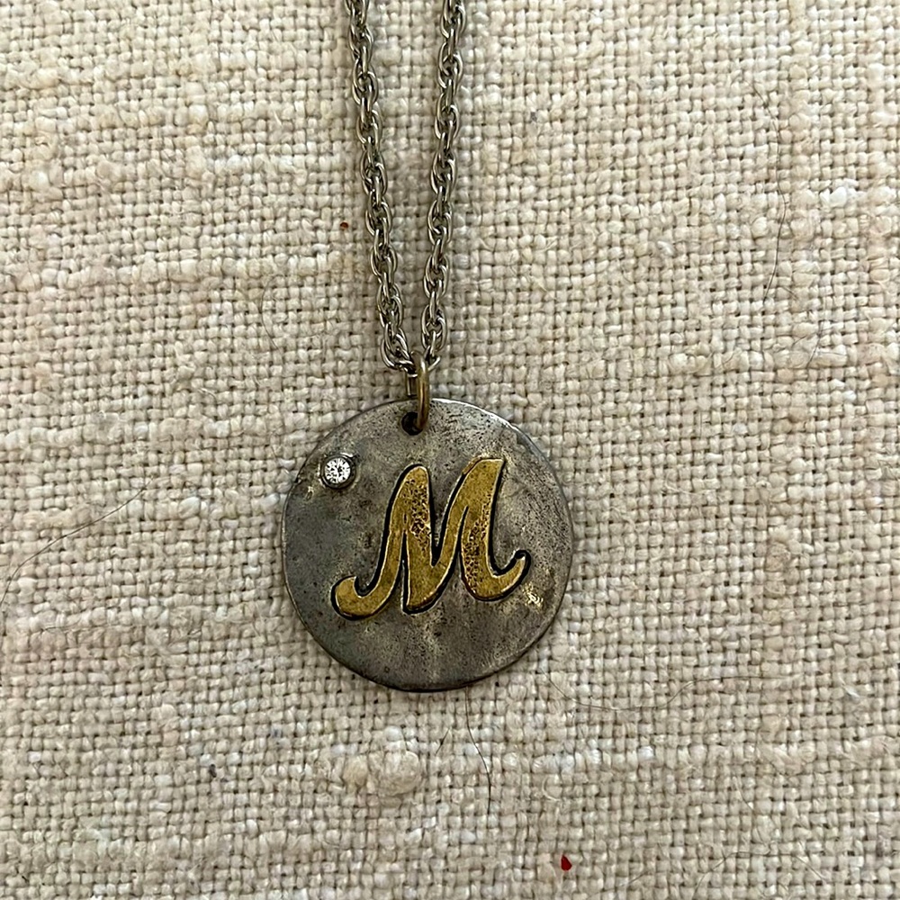 Jewel Kade “M” initial necklace